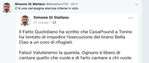 CasaPound: su di noi il Fatto ha scritto il falso. Stiamo valutando la querela (video)
