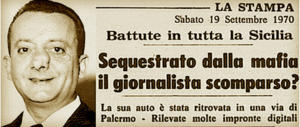 Ricordato il giornalista ed ex Rsi Mauro De Mauro, ucciso dalla mafia
