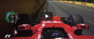 Vettel in pole a Singapore, giro record. Un video dall’auto regala brividi