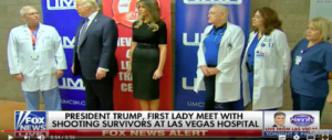 Trump e Melania a Las Vegas tra dolore e sgomento invitano i feriti alla Casa Bianca (Video)