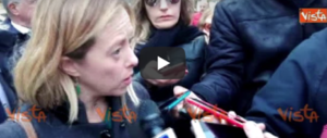 Meloni: «Patto anti-mafia? FdI ha sempre fatto la sua parte» (video)