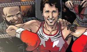 Trudeau nella versione a fumetti per la Marvel