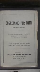 Il "Segretario" utilizzato dagli emigrati italiani per scrivere ai parenti rimasti in Italia