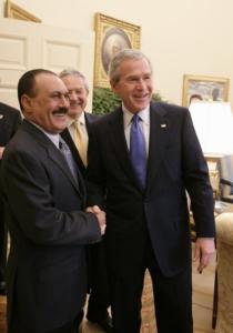 saleh-con-bush