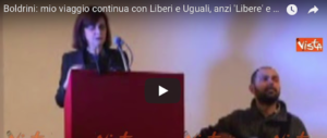 Boldrini aderisce a Liberi e Uguali: ma che sorpresa, signora presidente! (video)