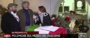 Vergogna Agorà: Rai e Anpi fanno comizi antifascisti nella cripta Mussolini (video)