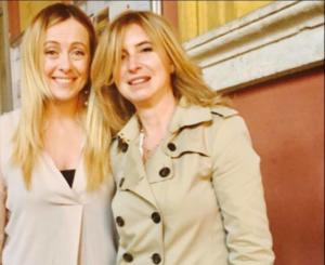 L'avvocato Susanna Campione con Giorgia Meloni