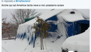 La replica a Renzi da Amatrice