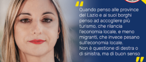 «Più turisti, meno migranti»: Lombardi vuole i voti di destra, ma rimedia solo insulti