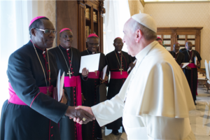 Papa Francesco riceve alcuni cardinali africani