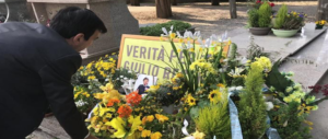 Martina fa campagna elettorale sulla tomba di Regeni. La mamma di Giulio protesta