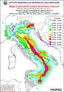 mappa rischio sismico 