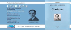 Lunedì la presentazione del libro di Gennaro Malgieri su Corridoni