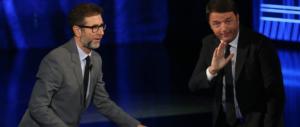 Renzi torna a farsi coccolare da Fazio: “Nessuno tradirà, Pd mai col M5S”