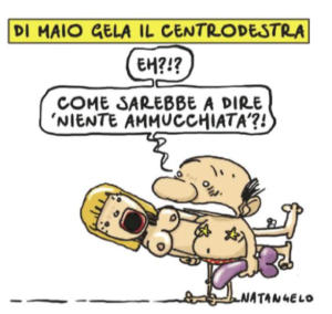 vignetta fatto quotidiano contro berlusconi