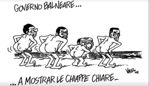 Vignetta di Vauro sul Fatto (Fb)