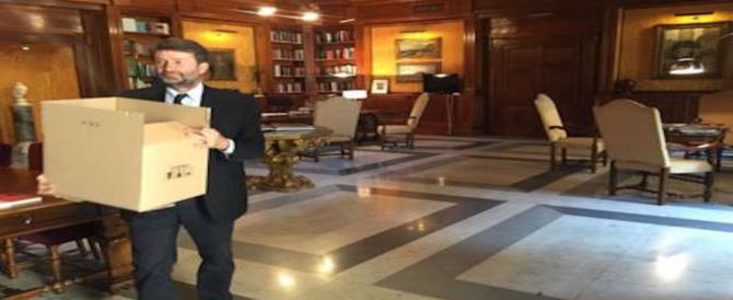 Buone notizie: Franceschini e Gentiloni fuori con tutti gli scatoloni!