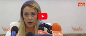 Meloni a Di Maio: «La destra non è un’etichetta, non tradiamo le nostre idee» (video)