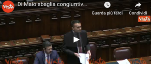 Di Maio serial killer del congiuntivo: «Scusatemi, è l’emozione»