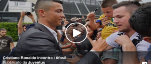 I tifosi al campione: «Portaci la Chiampions». Cresce la febbre da Ronaldo (VIDEO)