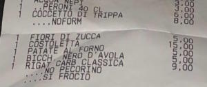 «No pecorino, sì froc…»: scontrino omofobo in un ristorante di Roma