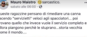 “Le ragazze violentate se la cercano”. Nei guai il poliziotto autore del post