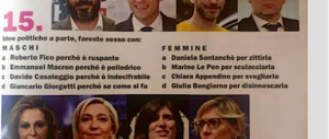 Sexy sondaggio dell’Espresso: fareste sesso con Fico? Sculaccereste la Le Pen?