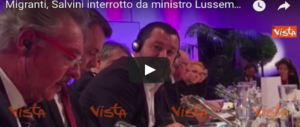 Scintille a Vienna: Salvini parla. E il ministro lussemburghese: «M…» (video)
