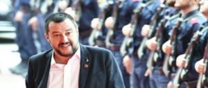 Salvini all’attacco: contro il dl sicurezza solo sinistra militante e partigiani