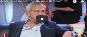 Mentana caustico su La7: i rapporti tra Salvini e Di Maio? Ormai siamo al test di gravidanza