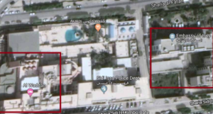 Hotel e Ambasciata distano pochi metri: colpendo l'hotel i terroristi hanno solo mancato il bersaglio