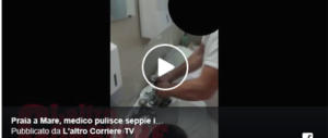 Pesce in corsia: medico sorpreso a pulire le seppie in ospedale (video)