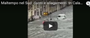 Apocalisse d’acqua in Calabria: allerta rossa. E il piccolo disperso non si trova (VIDEO)