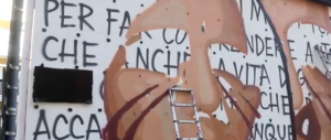 Murales di Jorit con Cucchi e Pertini, consigliere di Fdi lo blocca: «Abbiamo tinteggiato…»