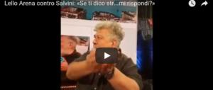 «Vaff…»: Lello Arena al delirio contro Salvini in diretta tv su La 7 (video)