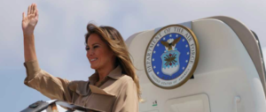 Atterraggio di emergenza per l’aereo di Melania Trump
