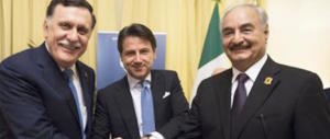 Conferenza di pace, “toccata e fuga” di Haftar. Conte: siamo a un passo dall’accordo