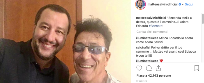 Risultati immagini per bennato salvini