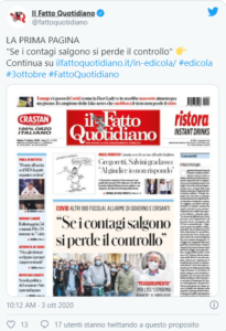 Vignetta di Vauro contro Salvini foto dalla pagina Twitter del Fatto Quotidiano