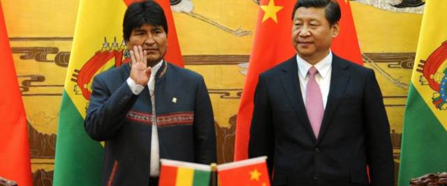 Evo Morales in Beijing
