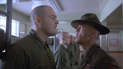 Una scena di Full metal jacket