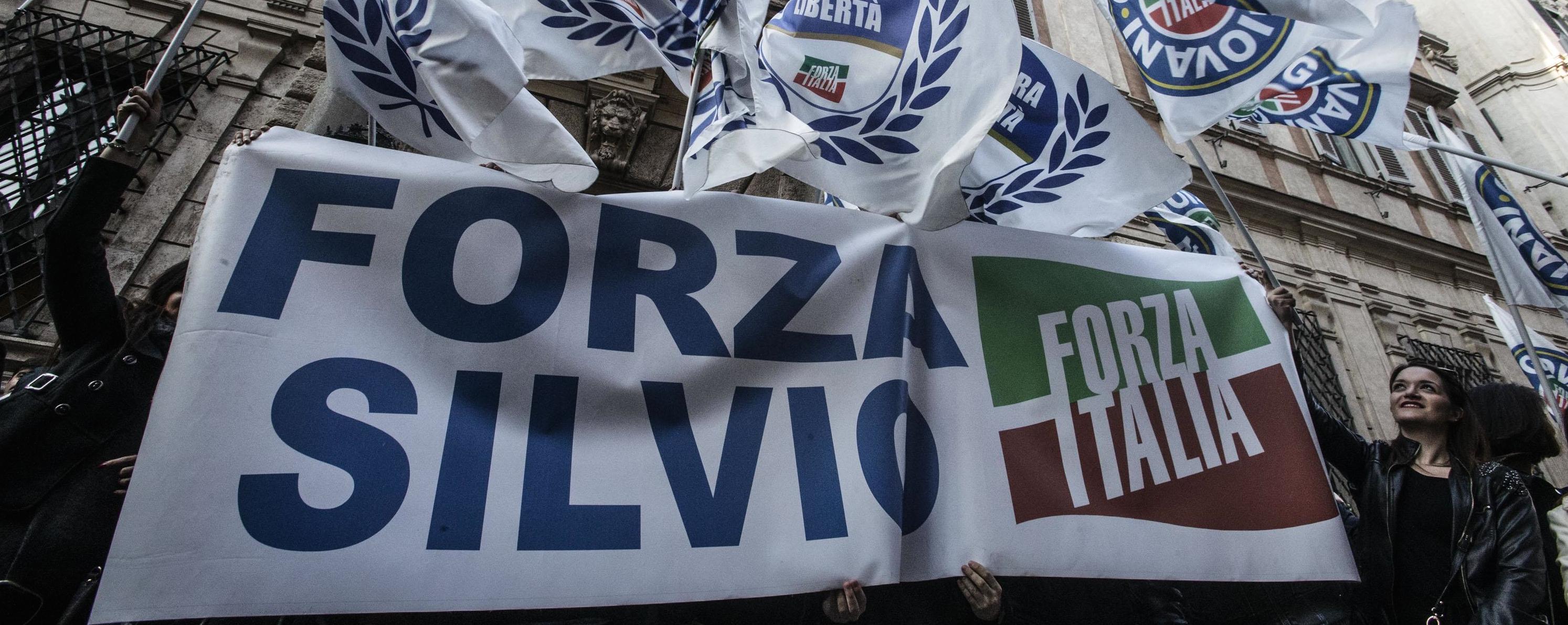 Una manifestazione di Forza Italia