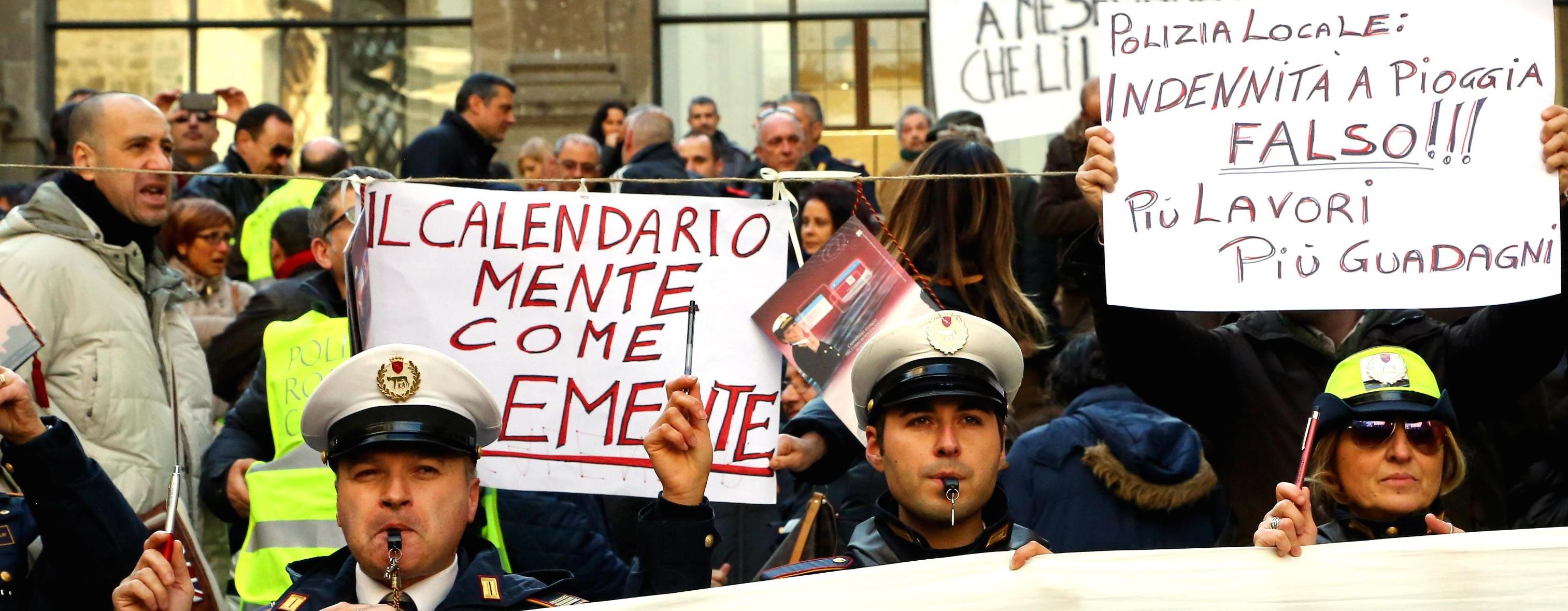 Proteste in Campidoglio