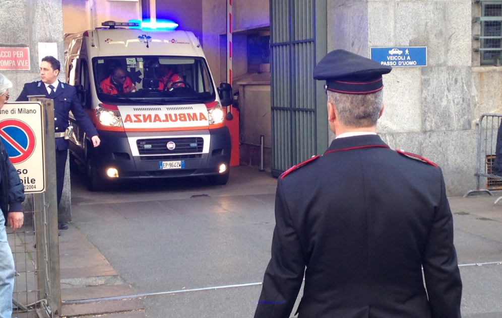 sparatoria tribunale ambulanza