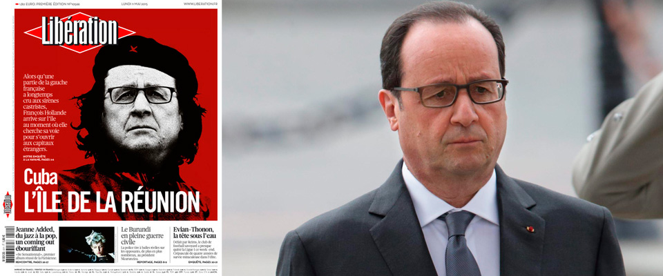 La caricatura di Hollande su Libération