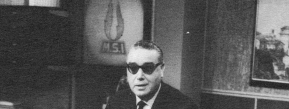 Arturo Michelini a una Tribuna politica nel 1960