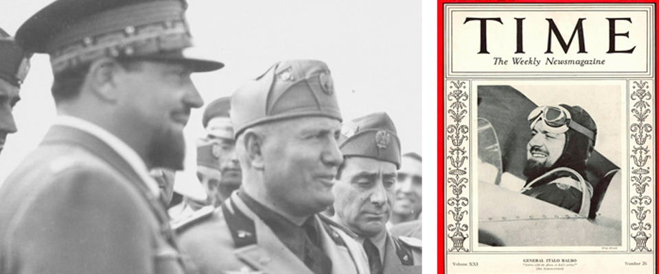 Italo Balbo con Benito Mussolini