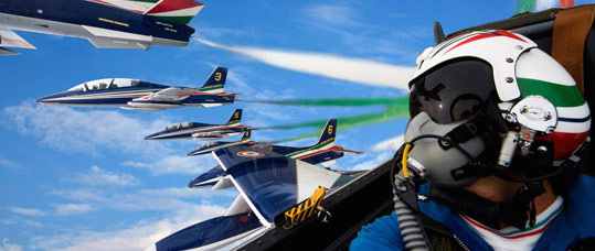 Le Frecce tricolori in azione