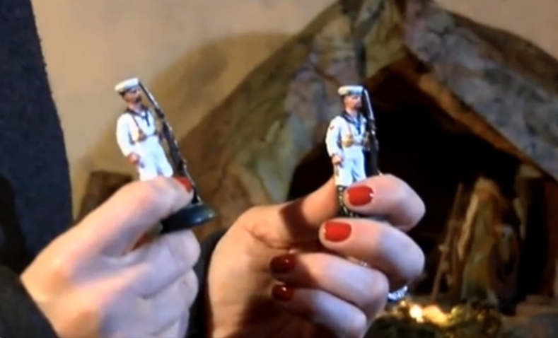 I Marò sul presepe