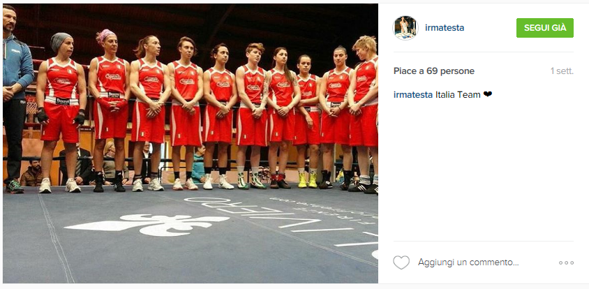 Irma Testa è la prima pugilatrice italiana che andrà alle Olimpiadi. (Foto Instagram)
